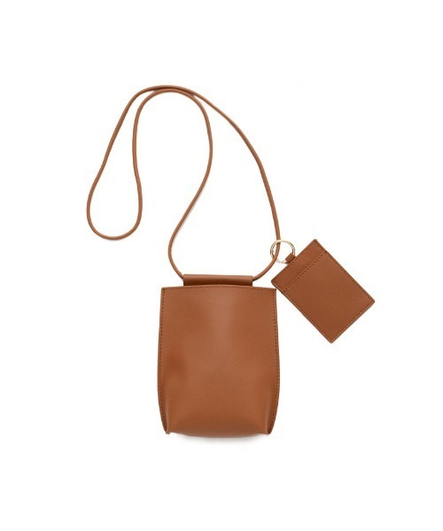 Re:EDIT（リエディ）の「ミニマムショルダーバッグ（ショルダーバッグ・レディース・キャメル/アイボリー/ブラック/ブルー/グリーン/モカ/ライトグレー・FREE）」の7枚目の写真