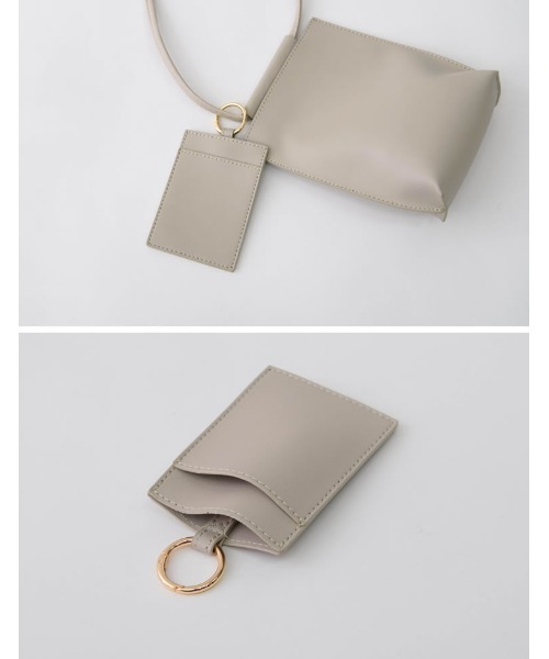 Re:EDIT（リエディ）の「ミニマムショルダーバッグ（ショルダーバッグ・レディース・キャメル/アイボリー/ブラック/ブルー/グリーン/モカ/ライトグレー・FREE）」の21枚目の写真