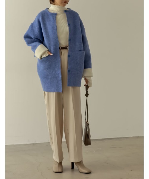 Re:EDIT（リエディ）の「ミニマムショルダーバッグ（ショルダーバッグ・レディース・キャメル/アイボリー/ブラック/ブルー/グリーン/モカ/ライトグレー・FREE）」の17枚目の写真