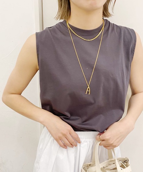 SHENERY（シーナリー）の「シルケットタックカットソー（Tシャツ/カットソー・レディース・グレー系その他/オフホワイト/イエロー・FREE）」の2枚目の写真