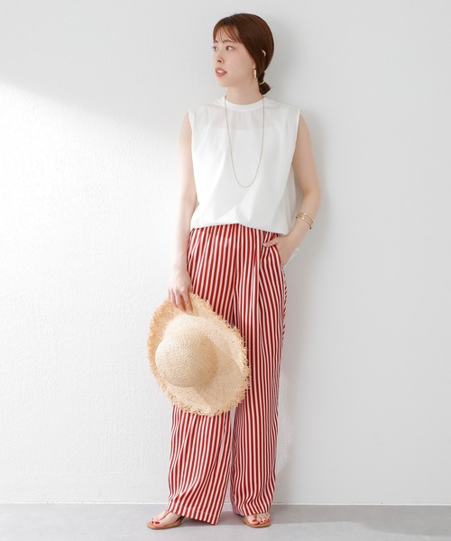 SHENERY（シーナリー）の「シルケットタックカットソー（Tシャツ/カットソー・レディース・グレー系その他/オフホワイト/イエロー・FREE）」の4枚目の写真