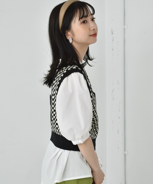 RETRO GIRL(レトロガール)の「アソート柄ニットビスチェ(ニット/セーター・レディース・グリーン系その他/イエロー系その他/ブラック/ホワイト系その他・FREE)」の10枚目の写真