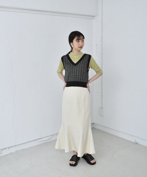 RETRO GIRL(レトロガール)の「アソート柄ニットビスチェ(ニット/セーター・レディース・グリーン系その他/イエロー系その他/ブラック/ホワイト系その他・FREE)」の12枚目の写真