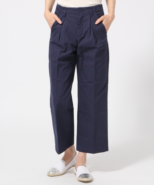 セール パンツ パンツ コットンツイルワイドパンツ パンツ Lepsim レプシィム のファッション