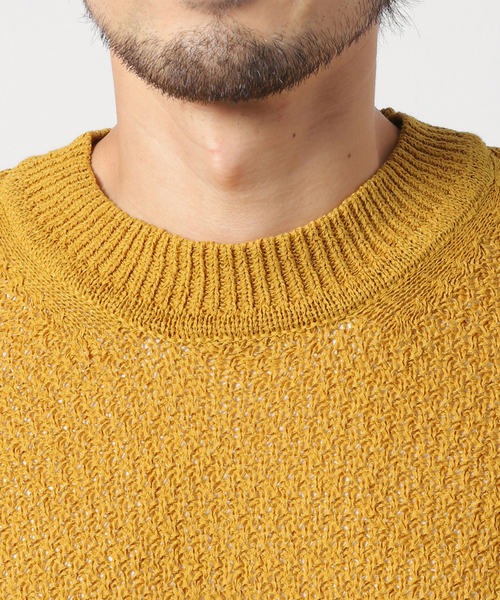 JOURNAL STANDARD J.S HOMESTEAD（ジャーナルスタンダードホームステッド）の「【J.S Homestead】リネン ミックス ストール ニット ベスト（ベスト・メンズ・ライトホワイト/イエロー/ブラック系その他・FREE）」の11枚目の写真