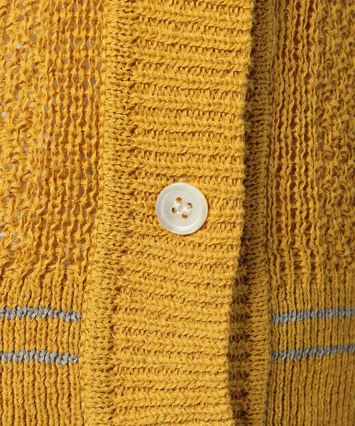 JOURNAL STANDARD J.S HOMESTEAD（ジャーナルスタンダードホームステッド）の「【J.S Homestead】リネン ミックス ストール ニット ベスト（ベスト・メンズ・ライトホワイト/イエロー/ブラック系その他・FREE）」の12枚目の写真