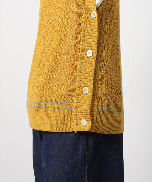 JOURNAL STANDARD J.S HOMESTEAD（ジャーナルスタンダードホームステッド）の「【J.S Homestead】リネン ミックス ストール ニット ベスト（ベスト・メンズ・ライトホワイト/イエロー/ブラック系その他・FREE）」の13枚目の写真