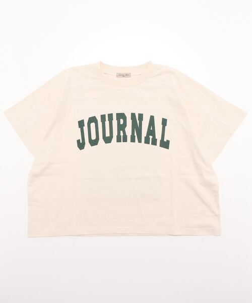 Samansa Mos2（サマンサ モスモス）の「ロゴプリントゆるTシャツ（Tシャツ/カットソー・レディース・キナリ/レッド/グリーン/ネイビー/ブルー/ベージュ・ﾌﾘ-）」の19枚目の写真