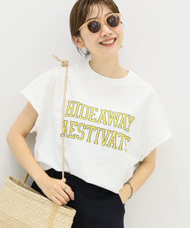 cut off logo Tシャツ