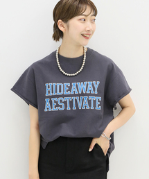 cut off logo Tシャツ