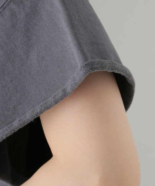 plage（プラージュ）の「cut off logo Tシャツ（Tシャツ/カットソー・レディース・ブルー系その他/ホワイト/チャコールグレー・FREE）」の21枚目の写真