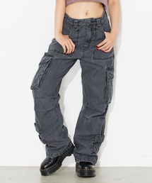 X-girl | DENIM CARGO PANTS/ルーズシルエット　デニム　カーゴパンツ(カーゴパンツ)