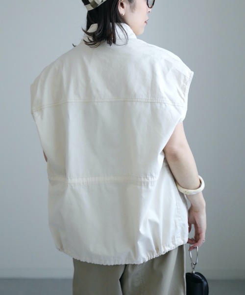 ap retro（アプレトロ）の「ミリタリーベスト（ベスト・レディース・ブラック/カーキ/アイボリー・FREE）」の12枚目の写真