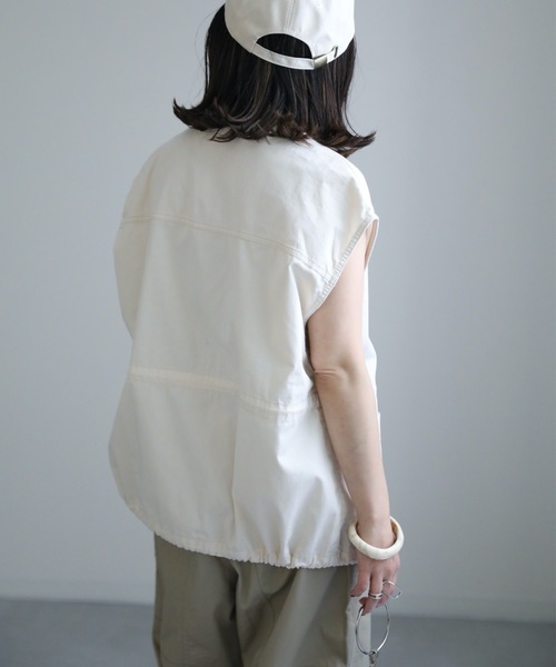 ap retro（アプレトロ）の「ミリタリーベスト（ベスト・レディース・ブラック/カーキ/アイボリー・FREE）」の17枚目の写真