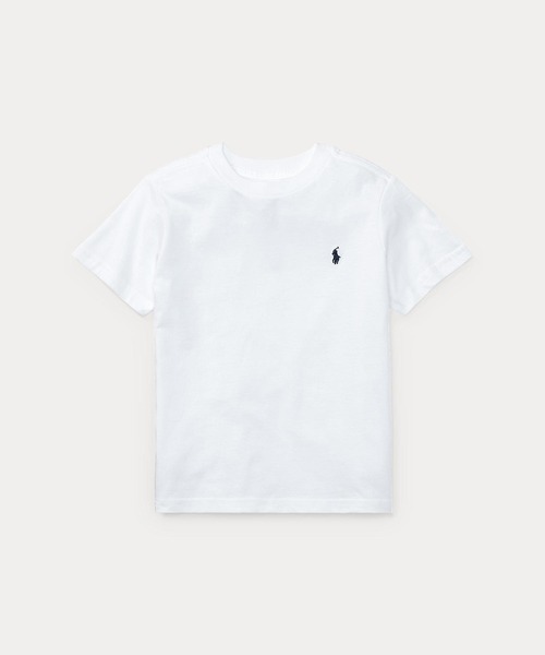 POLO RALPH LAUREN CHILDRENSWEAR（ポロ ラルフ ローレン チルドレンズウェア）の「コットン ジャージー クルーネック Tシャツ（Tシャツ/カットソー・キッズ・ホワイト・S/M/L/XL）」の4枚目の写真