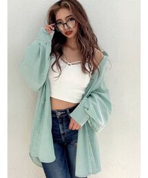 【WEB限定】SingleストライプBIGシャツ
