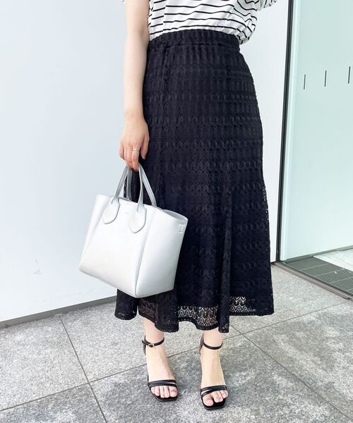 index（インデックス）の「◆ウェービーレースマーメイドスカート【WEB限定サイズ】（スカート・レディース・ブラック/サンドベージュ/ブルー・38/42/36/40）」の17枚目の写真