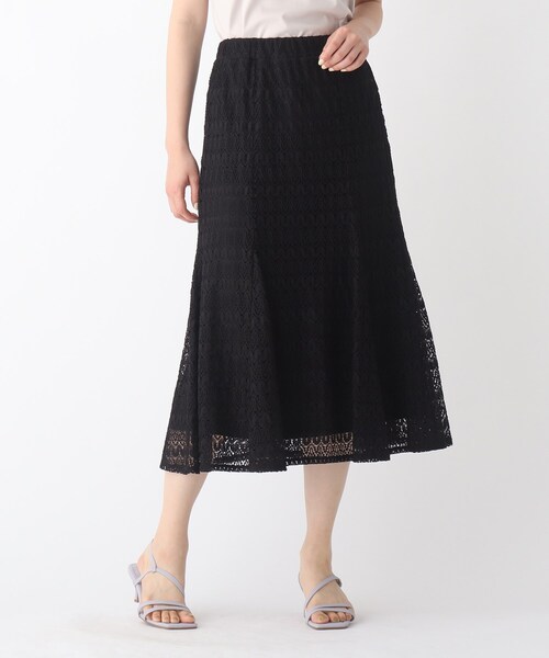 index（インデックス）の「◆ウェービーレースマーメイドスカート【WEB限定サイズ】（スカート・レディース・ブラック/サンドベージュ/ブルー・38/42/36/40）」の21枚目の写真