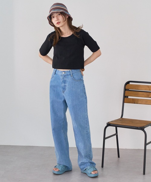 Kastane(カスタネ)の「【C-cie】CROCHET LINE 別注HAT(ハット・レディース・ホワイト/ブラウン/オレンジ・FREE)」の8枚目の写真