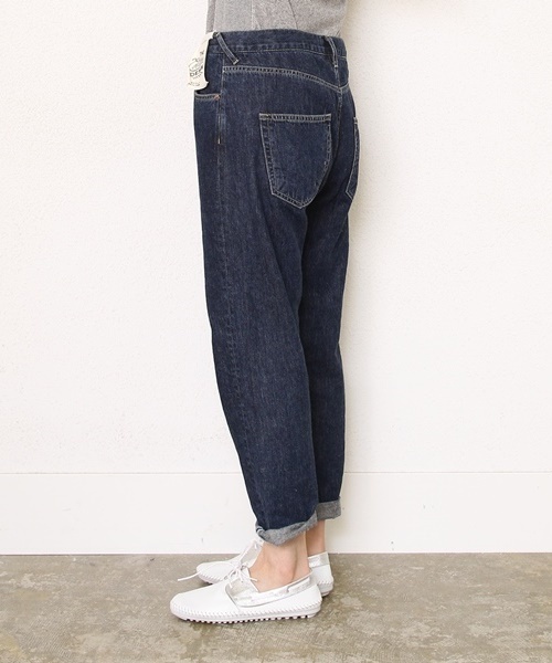 coen（コーエン）の「コットンリネンデニムパンツ（デニムパンツ・レディース・ネイビー・LARGE/MEDIUM/SMALL）」の5枚目の写真