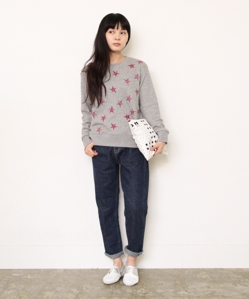 coen（コーエン）の「コットンリネンデニムパンツ（デニムパンツ・レディース・ネイビー・LARGE/MEDIUM/SMALL）」の4枚目の写真