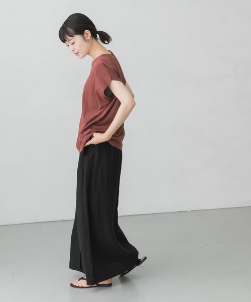 tシャツ ドライコットンノースリーブ「ドレープ」 レディース D tシャツ ドライコットンノースリーブ「ドレープ」 レディース