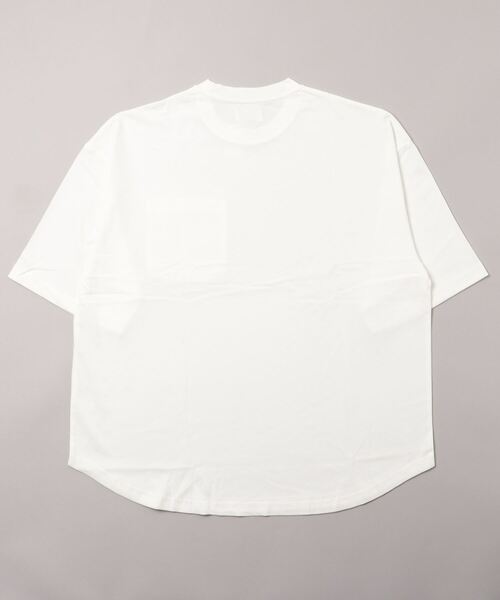 A4A(エーフォーエー)の「A4A(エーフォーエー) 強撚糸ラウンドポケット半袖Tシャツ(Tシャツ/カットソー・メンズ・ホワイト/ブラック/ベージュ/カーキ・M/L)」の5枚目の写真