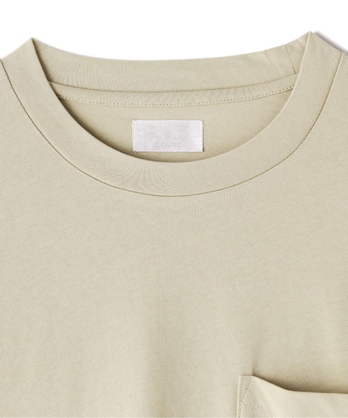 A4A(エーフォーエー)の「A4A(エーフォーエー) 強撚糸ラウンドポケット半袖Tシャツ(Tシャツ/カットソー・メンズ・ホワイト/ブラック/ベージュ/カーキ・M/L)」の17枚目の写真