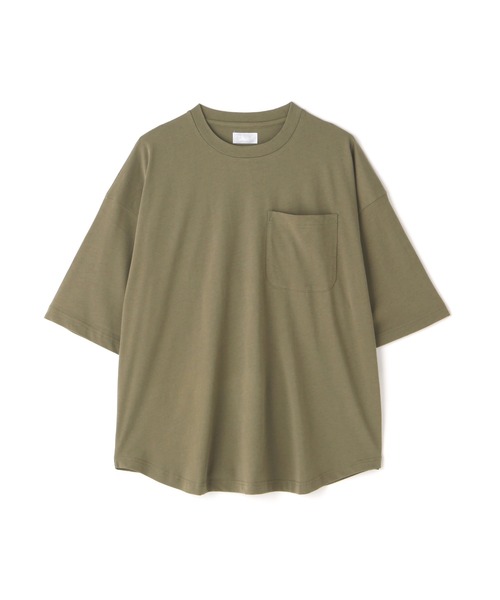 A4A(エーフォーエー)の「A4A(エーフォーエー) 強撚糸ラウンドポケット半袖Tシャツ(Tシャツ/カットソー・メンズ・ホワイト/ブラック/ベージュ/カーキ・M/L)」の21枚目の写真