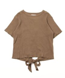 RITA / リタ BACK OPEN THERMAL CUT バックスリット ワッフルカットソー