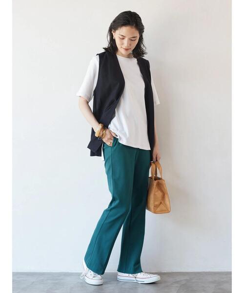 AMERICAN HOLIC（アメリカンホリック）の「美・美・美 ポンチフレアパンツ（その他パンツ・レディース・ブラック/ブラウン/ブルー/グリーン/テラコッタ・XS/L/S/M）」の12枚目の写真