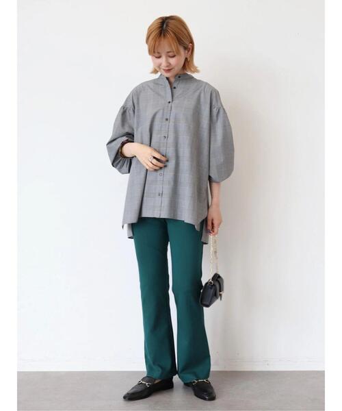 AMERICAN HOLIC（アメリカンホリック）の「美・美・美 ポンチフレアパンツ（その他パンツ・レディース・ブラック/ブラウン/ブルー/グリーン/テラコッタ・XS/L/S/M）」の13枚目の写真