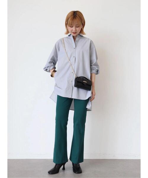 AMERICAN HOLIC（アメリカンホリック）の「美・美・美 ポンチフレアパンツ（その他パンツ・レディース・ブラック/ブラウン/ブルー/グリーン/テラコッタ・XS/L/S/M）」の14枚目の写真