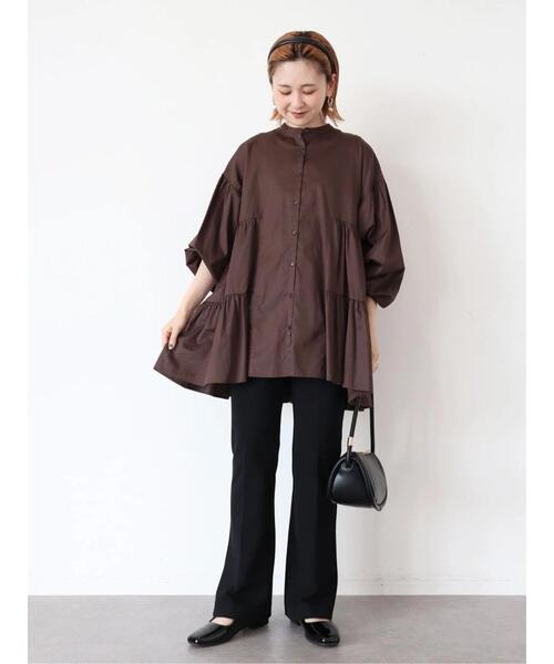 AMERICAN HOLIC（アメリカンホリック）の「美・美・美 ポンチフレアパンツ（その他パンツ・レディース・ブラック/ブラウン/ブルー/グリーン/テラコッタ・XS/L/S/M）」の21枚目の写真