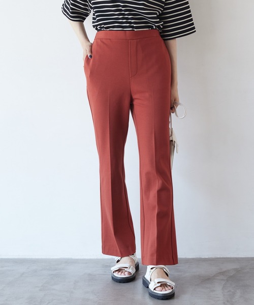 AMERICAN HOLIC（アメリカンホリック）の「美・美・美 ポンチフレアパンツ（その他パンツ・レディース・ブラック/ブラウン/ブルー/グリーン/テラコッタ・XS/L/S/M）」の11枚目の写真