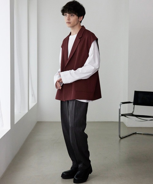 美品 TORNADOMART 灰 ベスト M トルネードマート ジレ スーツ TORNADO MART 7.2万 新品 トルネードマート S 3ピース ドレス