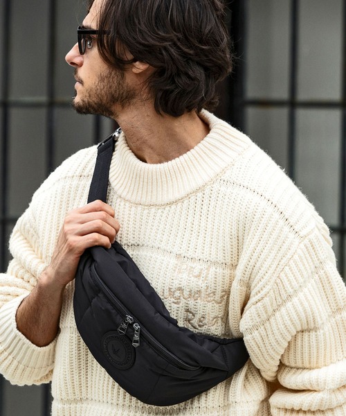 1PIU1UGUALE3  RELAX （ウノピゥウノウグァーレトレ リラックス）の「1PIU1UGUALE3 RELAX(ウノピゥウノウグァーレトレ)サークルロゴボディバッグ（ボディバッグ/ウエストポーチ・メンズ・ブラック・ONE SIZE）」の19枚目の写真