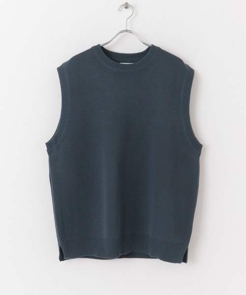 URBAN RESEARCH（アーバンリサーチ）の「ミラノリブクルーニットベスト（ベスト・メンズ・オフホワイト/ブラック/ライトグレー/グレー系その他・MEDIUM/LARGE/X-LARGE）」の15枚目の写真
