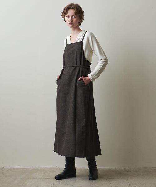 Steven Alan Tweed Apron Dress ワンピース ワンピース Steven Alan スティーブンアラン のファッション通販 Zozotown