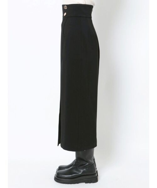 LAGUNAMOON（ラグナムーン）の「レイヤードスリットスカート（スカート・レディース・ブラック/カーキ・SMALL/MEDIUM）」の4枚目の写真