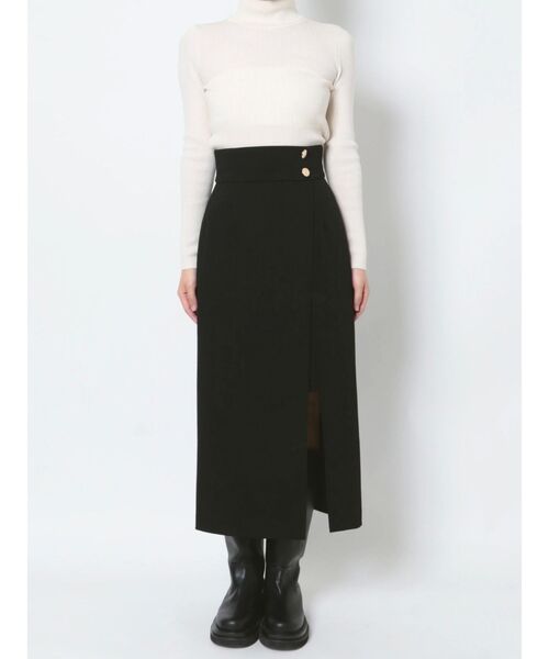 LAGUNAMOON（ラグナムーン）の「レイヤードスリットスカート（スカート・レディース・ブラック/カーキ・SMALL/MEDIUM）」の16枚目の写真