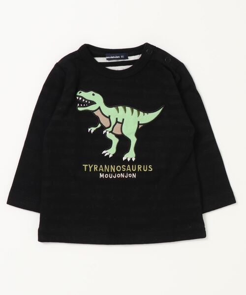 Moujonjon(ムージョンジョン)の「柄込アップリケ接結Tシャツ(Tシャツ/カットソー・キッズ・ブルー系その他/ロイヤルブルー/レッド/ブラック・110/80/90/130/100/120)」の2枚目の写真