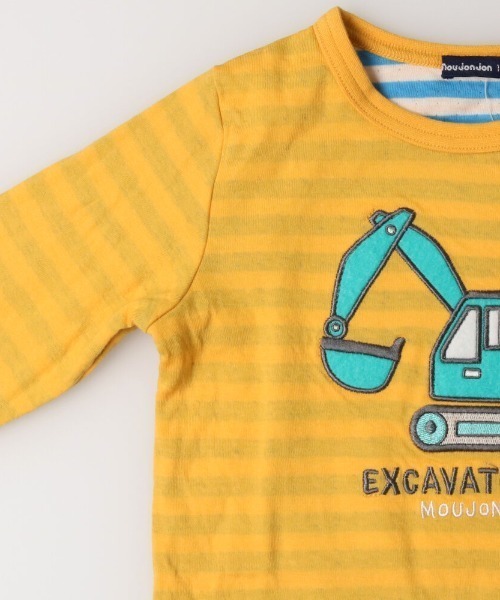 Moujonjon(ムージョンジョン)の「柄込アップリケ接結Tシャツ(Tシャツ/カットソー・キッズ・ブルー系その他/ロイヤルブルー/レッド/ブラック・110/80/90/130/100/120)」の7枚目の写真