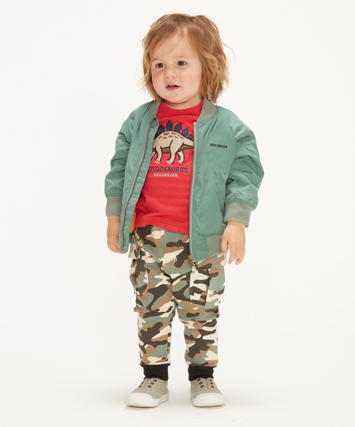 Moujonjon(ムージョンジョン)の「柄込アップリケ接結Tシャツ(Tシャツ/カットソー・キッズ・ブルー系その他/ロイヤルブルー/レッド/ブラック・110/80/90/130/100/120)」の10枚目の写真