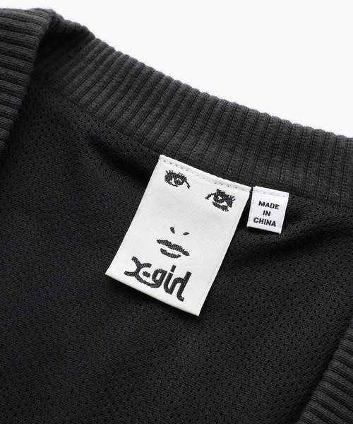 X-girl（エックスガール）の「BUFFALO PLAID BOA CARDIGAN（カーディガン/ボレロ・レディース・ホワイト/ブラウン/ライトブルー・M/S）」の16枚目の写真