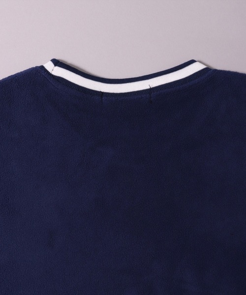 BAYBLO（ベイブロ）の「(DV)【ユニセックス】ライン入り マイクロフリース スウェット プルオーバー（スウェット・メンズ・ブラック/チャコールグレー/ダークグリーン/ベージュ/ネイビー/グレイッシュベージュ・LARGE/MEDIUM/X-LARGE）」の21枚目の写真