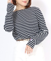 Champion（チャンピオン）の「Champion（チャンピオン）ボートネック ボーダートップス ロンT（Tシャツ/カットソー）」