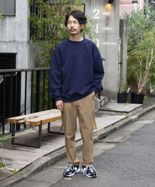 GLOSTER(グロスター)の「【GLOSTER/グロスター】キルティングスウェット プルオーバー(スウェット・メンズ・ブラック/ネイビー/ブラウン/グレー・S/M/L)」の15枚目の写真