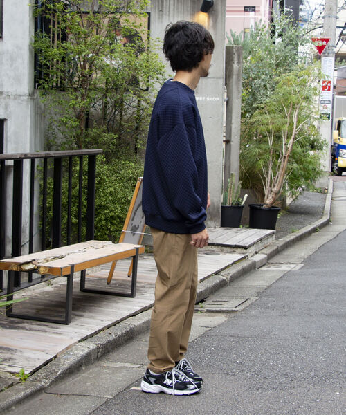 GLOSTER(グロスター)の「【GLOSTER/グロスター】キルティングスウェット プルオーバー(スウェット・メンズ・ブラック/ネイビー/ブラウン/グレー・S/M/L)」の5枚目の写真