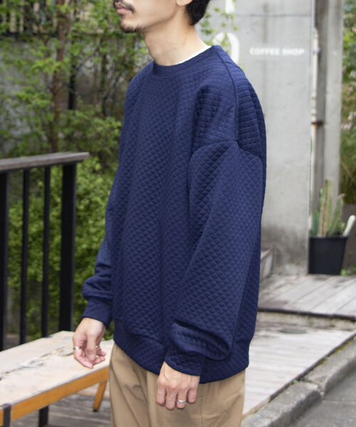 GLOSTER(グロスター)の「【GLOSTER/グロスター】キルティングスウェット プルオーバー(スウェット・メンズ・ブラック/ネイビー/ブラウン/グレー・S/M/L)」の21枚目の写真